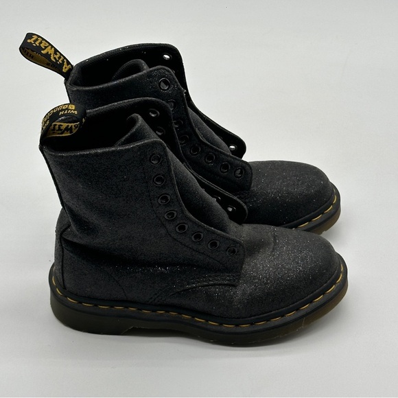 Dr. Martens Air wair with soles Bouncing size 6 black with glitter (0626) - Picture 1 of 13